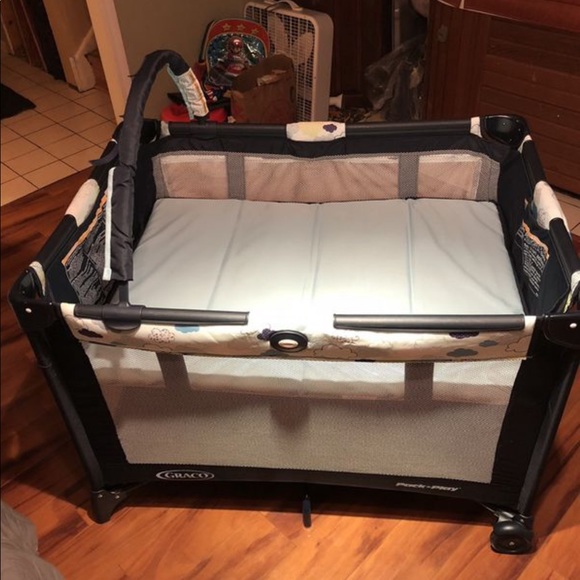 navy blue pack n play